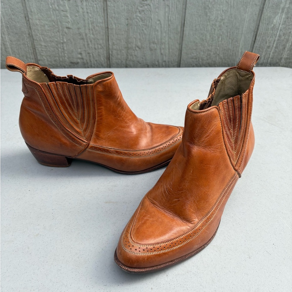 Men's Brown Leather Western Boots